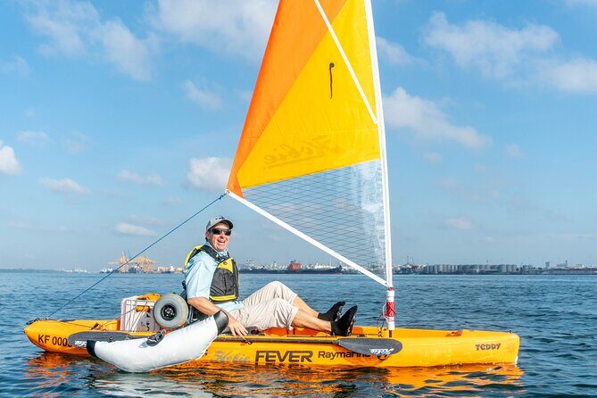 Kayak Sailing in Singapore, Mangrove, Kelong & Pulau Ubin, Seafood Meal Included - Hobie pedal-powered sailing: learn the sail without stress