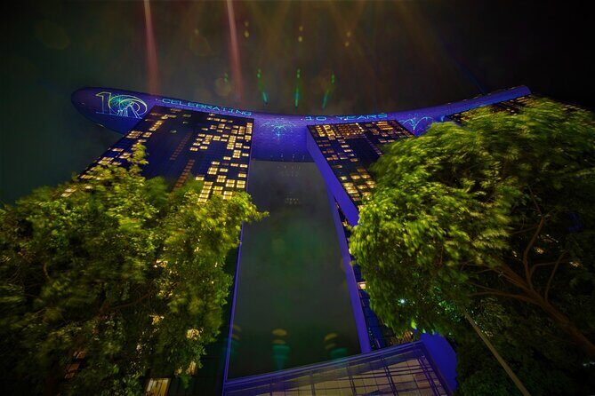 Singapore by Night Top Senic Sightseeing Private Tour - Supertree Grove and the 7:45 light show at Gardens by the Bay
