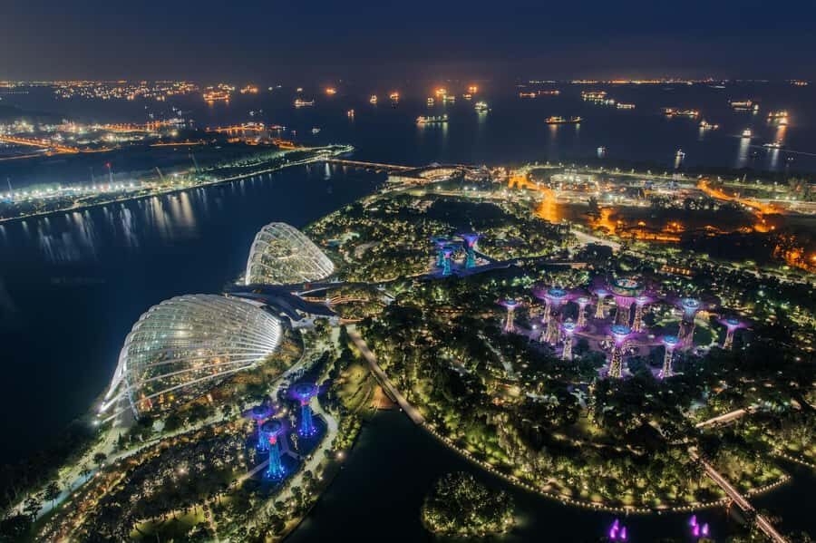 Singapore: Disney Garden of Wonder at Floral Fantasy - Marina Bay views at the Supertree Observatory: why it matters