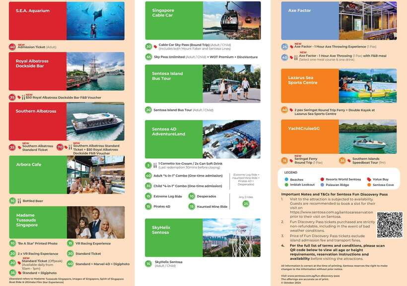 Singapore: Fun Discovery Pass Sentosa - Key things to know before you buy