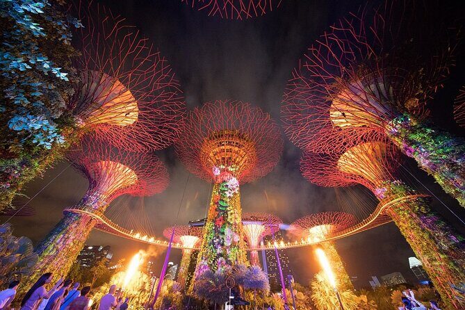 Singapore Guided Night Tour with 2 Light Shows & River Cruise - Optional Lau Pa Sat Drop-Off: Turn the End of the Night Into Street Food