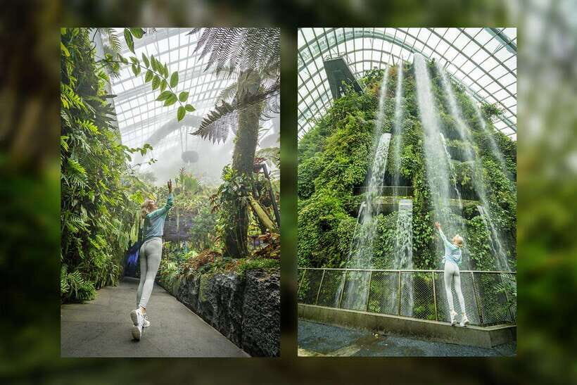 Singapore Photography: Marina Bay Sands & Gardens by the Bay - Dragonfly Bridge to water: the sunset-style ending