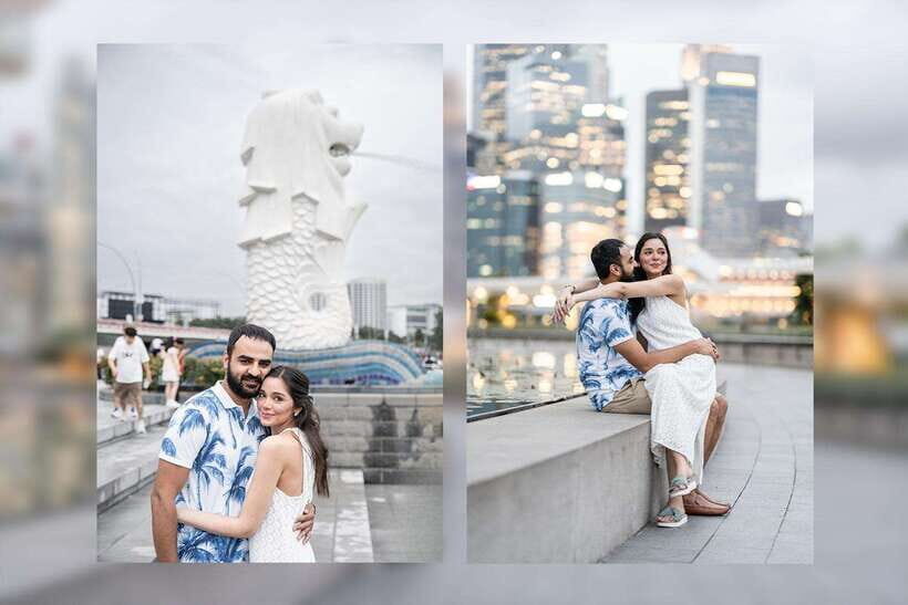 Singapore Photography: Marina Bay Sands & Gardens by the Bay - Meeting at Helix Bridge: the smartest starting line