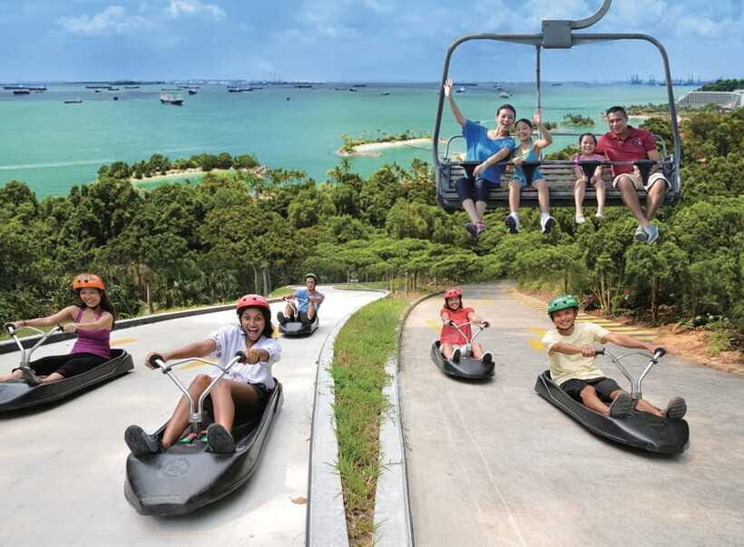 Singapore: Skyline Luge Sentosa Entry Ticket - Skyride Chairlift Views Over Sentosa and the Sea